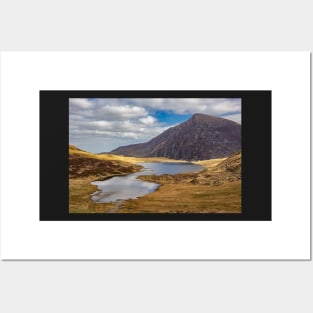 Pen yr Ole Wen and Llyn Idwal, Snowdonia National Park, Wales Posters and Art